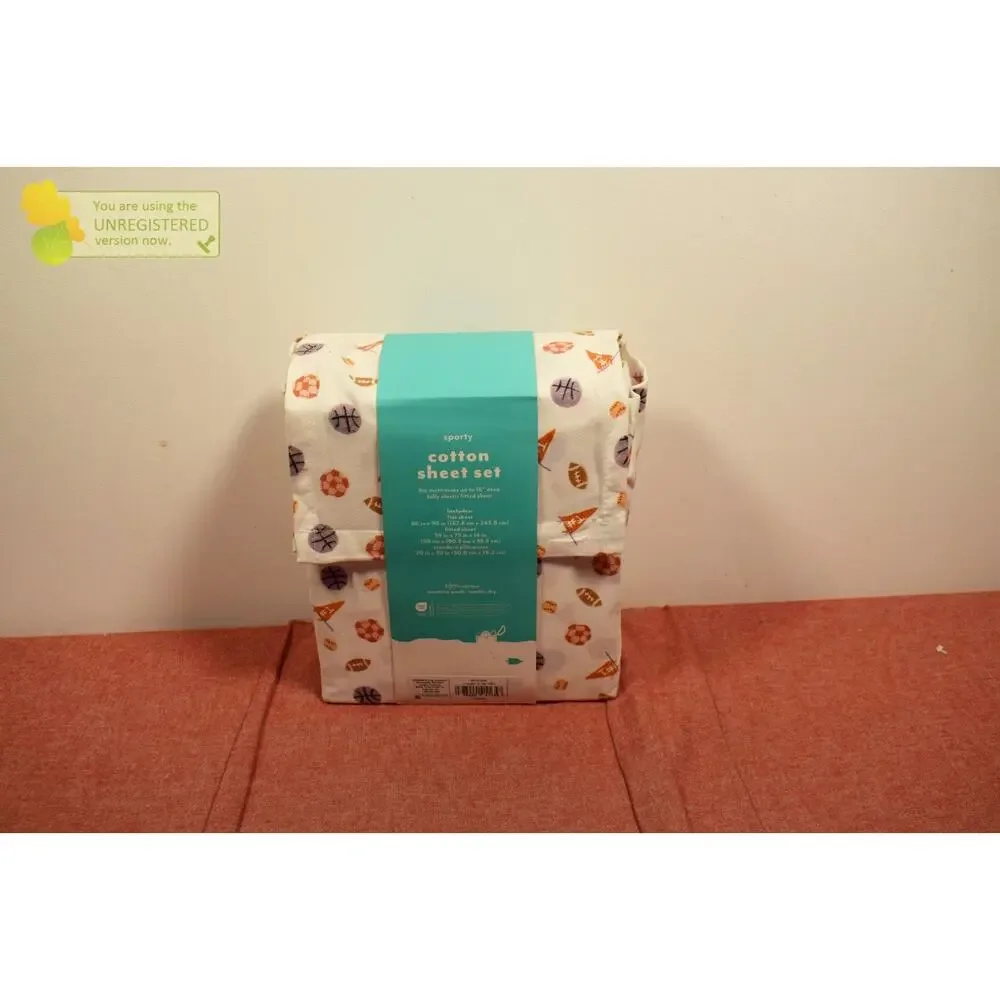 Pillowfort Twin Sport Kids' Cotton Sheet Set